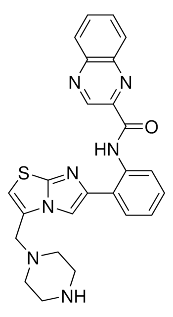 SRT1720, CAS-Nr. 925434-55-5, Calbiochem SRT1720, CAS 925434-55-5, is a cell-permeable inhibitor of the mitochondrial SIRT3. Inhibition is AceCS2-competitive (Ki = 0.56 &#181;M; Km = 2.44 &#181;M), but NAD+-uncompetitive (Ki = 0.34 &#181;M; Km = 280 &#181;M).