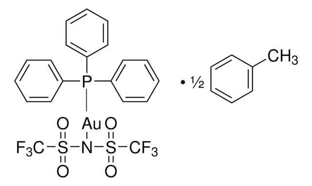 [Bis(trifluormethansulfonyl)imidat](triphenylphosphin)gold(I) (2:1) Toluol-Addukt