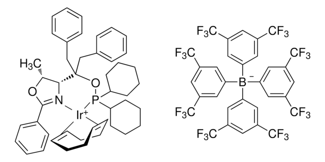 1,5-Cyclooctadien-{[dibenzyl((4R,5R)-5-methyl-2-phenyl-4,5-dihydro-4-oxazolyl)-methyl]-dicyclohexylphosphinit-&#954;N:&#954;P}-iridium(I)-tetrakis-(3,5-bis-(trifluormethyl)-phenyl)-borat 97%