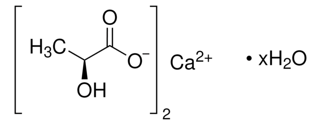 钙 L -乳酸 水合物 &#8805;98.0% (calc. based on dry substance, KT)