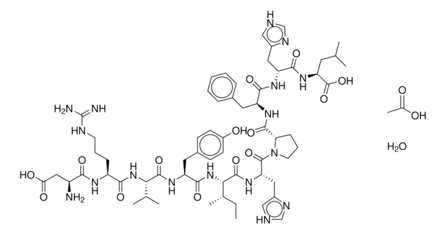 アンジオテンシン I (ヒト) 酢酸塩 水和物 &#8805;90% (HPLC), powder, suitable for mammalian cell culture