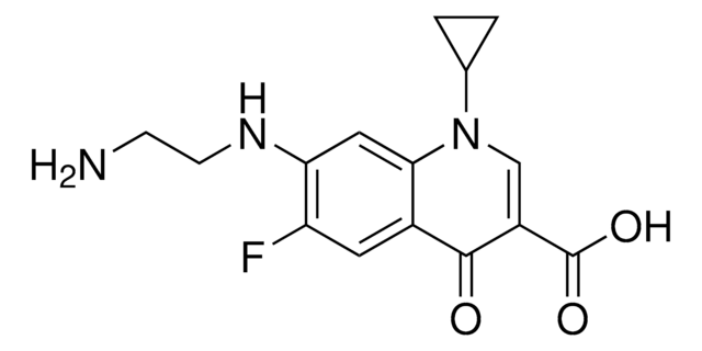 7-[(2-Aminoethyl)-amino]-1-cyclopropyl-6-fluor-1,4-dihydro-4-oxo-3-chinolincarbonsäure certified reference material, TraceCERT&#174;, Manufactured by: Sigma-Aldrich Production GmbH, Switzerland