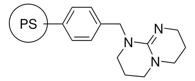 聚合物键合型 1,3,4,6,7,8-六氢-2H-嘧啶并[1,2-a]嘧啶 200-400&#160;mesh, extent of labeling: 2.6&#160;mmol/g loading, 2&#160;% cross-linked with divinylbenzene