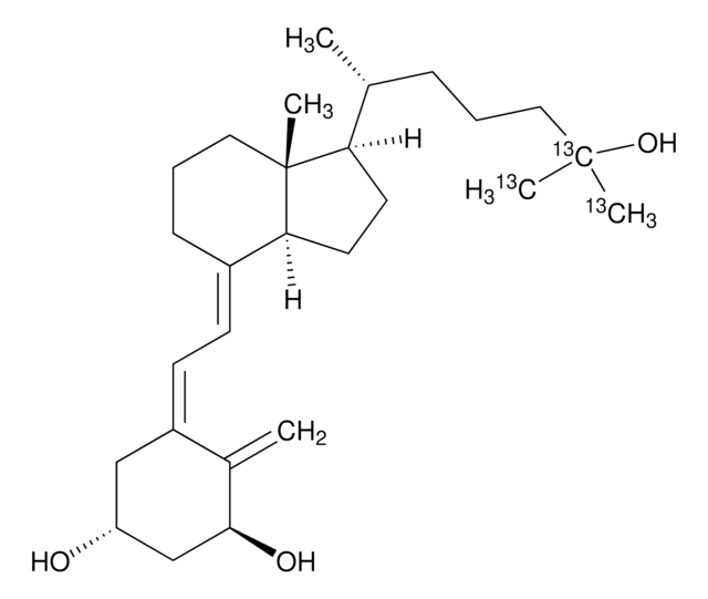 1,25-ジヒドロキシビタミンD3-13C3（25,26,27-13C3） 溶液 5&#160;&#956;g/mL in ethanol, ampule of 1&#160;mL, certified reference material, Cerilliant&#174;