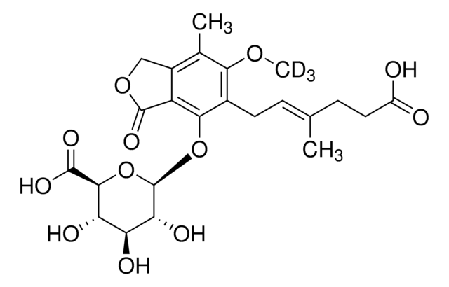 Mycophenolic acid-D3-ß-D-glucuronide solution 100&#160;&#956;g/mL in acetonitrile, certified reference material, ampule of 1&#160;mL, Cerilliant&#174;