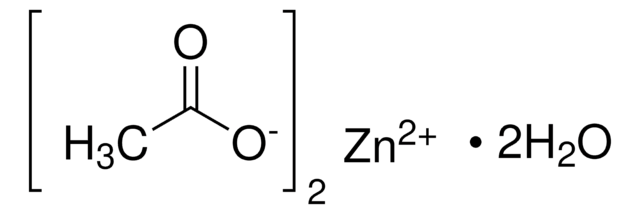 Zinc acetate dihydrate puriss. p.a., ACS reagent, &#8805;99.0% (KT)