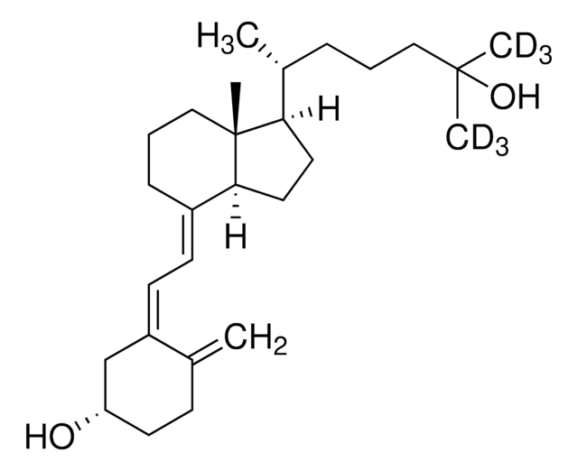 D6-25-ヒドロキシビタミンD3 (26,26,26,27,27,27-D6) 溶液 50&#160;&#956;g/mL in ethanol, ampule of 1&#160;mL, certified reference material, Cerilliant&#174;