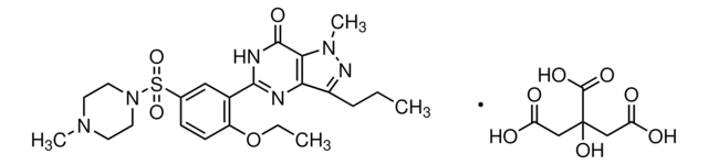 シルデナフィル クエン酸塩 Pharmaceutical Secondary Standard; Certified Reference Material