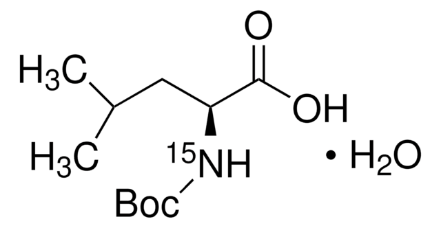 Boc-Leu-OH-15N monohydrate 98 atom % 15N