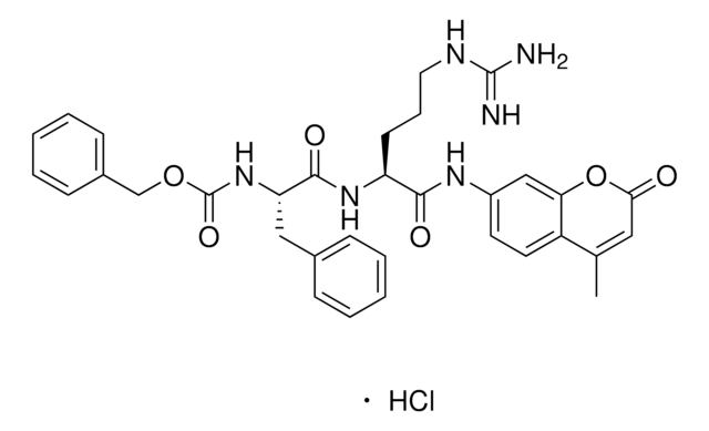 Z-Phe-Arg-7-amido-4-methylcumarin, Hydrochlorid Substrate for fluorogenic assay of plasma and glandular kallikreins.