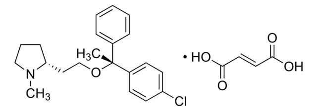 Clemastine fumarate salt certified reference material