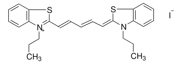 3,3&#8242;-Dipropylthiadicarbocyanine iodide &#8805;98.0% (TLC), suitable for fluorescence