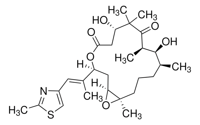 (&#8722;)-Epothilone B from Sorangium cellulosum, &#8805;98% (HPLC)