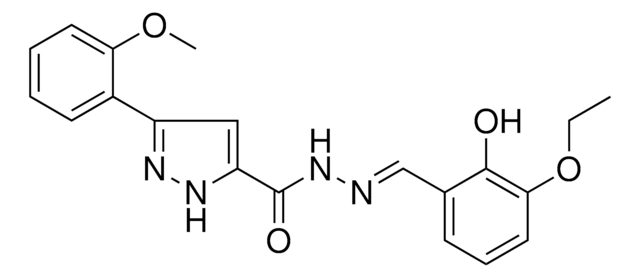 5-(2-MEO-PH)-2H-PYRAZOLE-3-CARBOXYLIC ACID (3-ETHOXY-2-HO-BENZYLIDENE)-HYDRAZIDE AldrichCPR