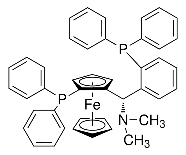 (SP)-1-[(S)-&#945;-(ジメチルアミノ)-2-(ジフェニルホスフィノ)ベンジル]-2-ジフェニルホスフィノフェロセン &#8805;97%, optical purity ee: &#8805;99%