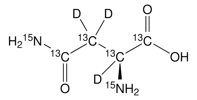 L-Asparagine-13C4,15N2,2,3,3-d3 98 atom % 15N, 98 atom % D, 99 atom % 13C, 95% (CP)