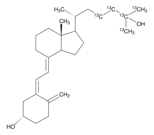 25-ヒドロキシビタミンD3-23,24,25,26,27-13C5 溶液 100&#160;&#956;g/mL in ethanol, 99 atom % 13C, 95%