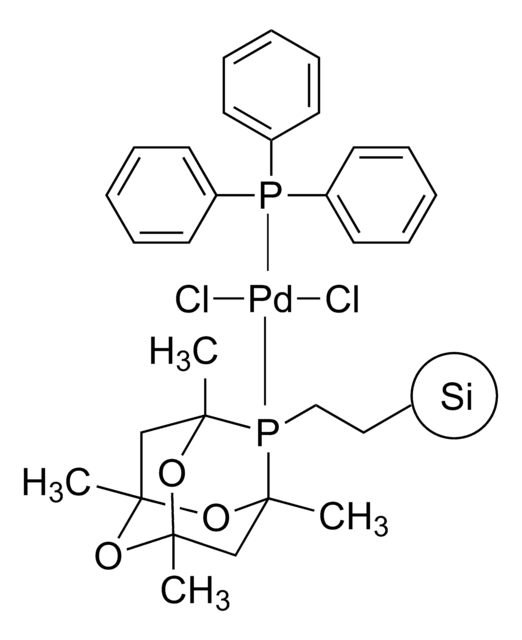 Triphenylphosphine palladium(II) dichloride phosphaadamantane ethyl Silica