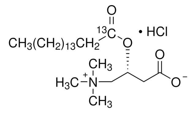 Palmitoyl-1-13C-L-carnitine hydrochloride 99 atom % 13C, 98% (CP)