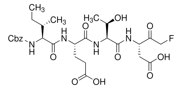 Z-Ile-Glu(O-ME)-Thr-Asp(O-Me) fluoromethyl ketone &#8805;90% (TLC), powder