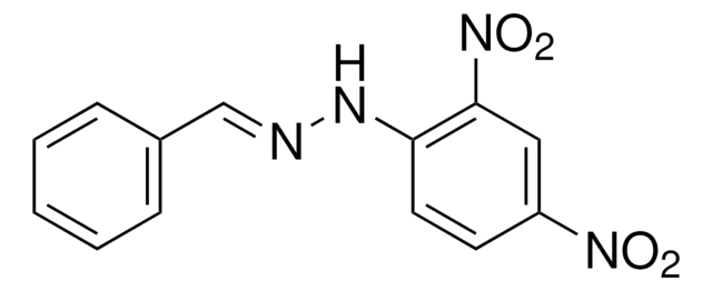 Benzaldehyde-2,4-dinitrophenylhydrazone solution certified reference material, 100&#160;&#956;g/mL in acetonitrile (as the aldehyde), ampule of 1&#160;mL