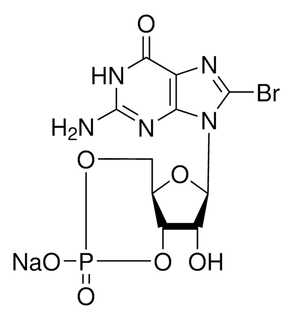 8-ブロモグアノシン3&#8242;,5&#8242;-サイクリック一リン酸 ナトリウム塩 &#8805;98% (HPLC), powder