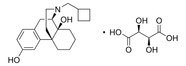 ブトルファノール 酒石酸塩 溶液 1.0&#160;mg/mL in methanol (as free base), ampule of 1&#160;mL, certified reference material, Cerilliant&#174;