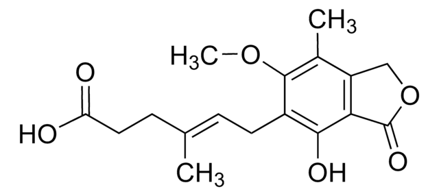 ミコフェノール酸 溶液 1.0&#160;mg/mL in acetonitrile, ampule of 1&#160;mL, certified reference material, Cerilliant&#174;