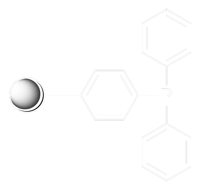 トリフェニルホスフィン、ポリマー担持 100-200&#160;mesh, extent of labeling: ~1-1.5&#160;mmol/g Capacity (Phosphor)