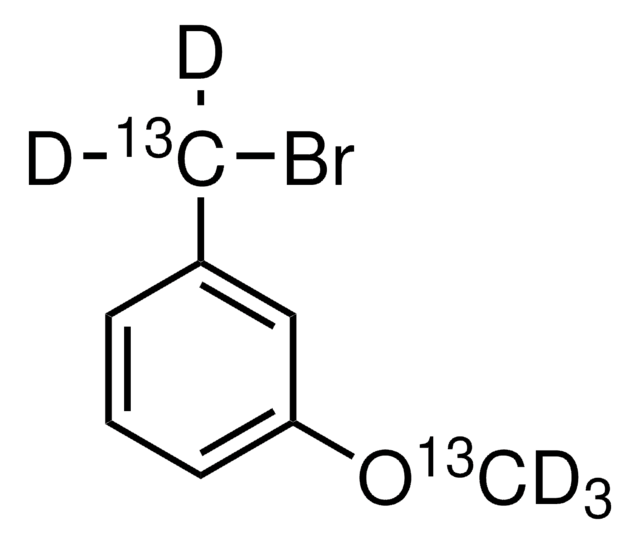 3-Methoxy-13C,d3-benzyl-&#945;-13C,&#945;,&#945;-d2-bromid 98 atom % D, 99 atom % 13C