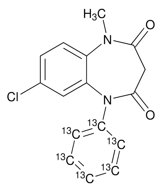 氯巴占-13C6 溶液 100&#160;&#956;g/mL in methanol, certified reference material, Cerilliant&#174;