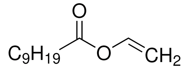 Vinyl neodecanoate, mixture of isomers contains 5&#160;ppm monomethyl ether hydroquinone as inhibitor