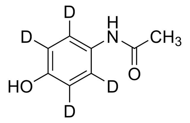 アセトアミノフェン-D4 溶液 100&#160;&#956;g/mL in methanol, ampule of 1&#160;mL, certified reference material, Cerilliant&#174;