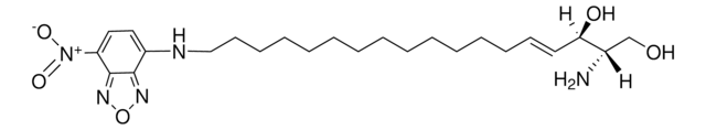 NBDスフィンゴシン omega(7-nitro-2-1,3-benzoxadiazol-4-yl)(2S,3R,4E)-2-aminooctadec-4-ene-1,3-diol, powder