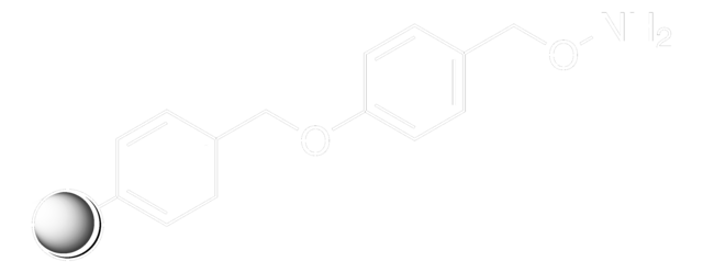 ヒドロキシルアミン、Wangレジン上に結合 100-200&#160;mesh, extent of labeling: 1.0-1.5&#160;mmol/g loading, 1&#160;% cross-linked with divinylbenzene