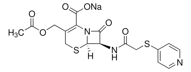 Cefapirin sodium salt certified reference material, pharmaceutical secondary standard