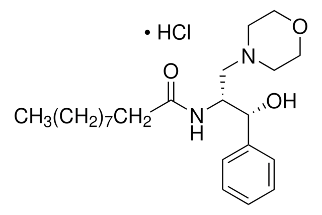 (±)-苏-1-苯基-2-癸酰氨基-3-吗啉-1-丙醇 盐酸盐