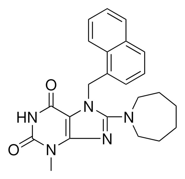 8-(1-AZEPANYL)-3-METHYL-7-(1-NAPHTHYLMETHYL)-3,7-DIHYDRO-1H-PURINE-2,6-DIONE AldrichCPR