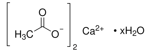 酢酸カルシウム 水和物 ReagentPlus&#174;, &#8805;99% (titration), powder