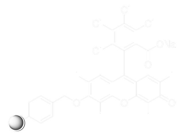 An Polystyrol gebundenes Bengalrosa B 200-400&#160;mesh, ~0.1&#160;mmol/g, resin loading