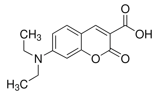 7-(ジエチルアミノ)クマリン-3-カルボン酸 BioReagent, suitable for fluorescence, &#8805;98.0% (HPCE)