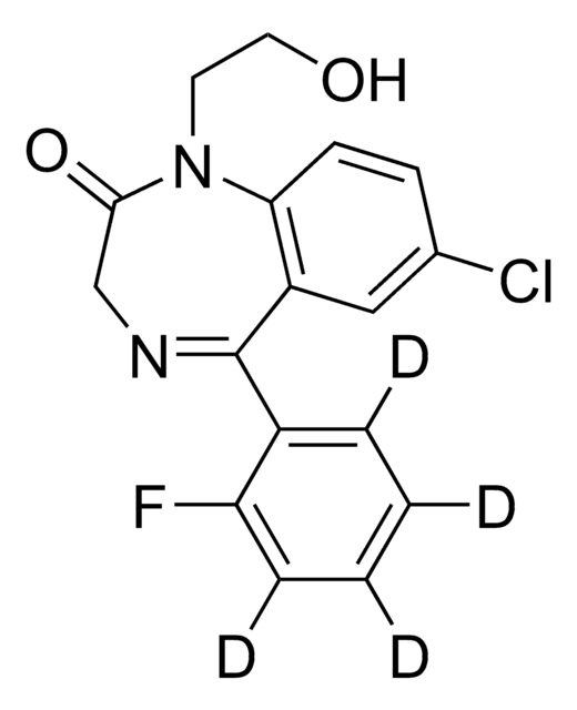 2-Hydroxyethylflurazepam-d4 solution 100&#160;&#956;g/mL in methanol, ampule of 1&#160;mL, certified reference material, Cerilliant&#174;