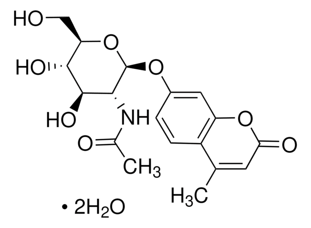 4-甲基伞形酮基 N-乙酰基-&#946;- D -氨基葡萄糖 suitable for fluorescence, &#8805;99.0% (TLC)