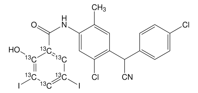 クロサンテル-(ベンゾイル環 -13C6) VETRANAL&#174;, analytical standard