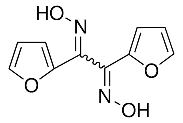 联呋喃甲酰二肟 for spectrophotometric det. of Au(II), Co(II), Cu(II), Ni(II), Pd(II), Re(VII), U(VI), &#8805;97.0% (sum of isomers, HPLC)