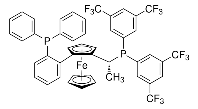 (R)-1-{(RP)2-[2-(ジフェニルホスフィノ)フェニル]フェロセニル}エチルビス[3,5-ビス-(トリフルオロメチル)フェニル]ホスフィン &#8805;97%