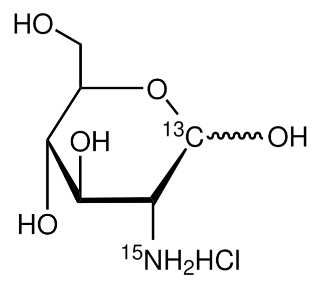 D葡糖胺-1-13C,15N 盐酸盐 98 atom % 15N, 99 atom % 13C