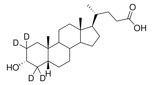 Lithocholic-2,2,4,4-d4 acid solution 100&#160;&#956;g/mL in methanol, &#8805;98 atom % D, &#8805;98% (CP)