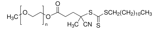 Poly(ethylene glycol) methyl ether (4-cyano-4-pentanoate dodecyl trithiocarbonate) average Mn 5,400