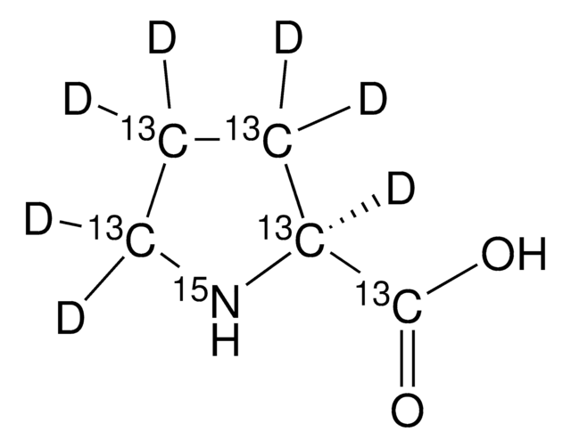 L-Proline-13C5,15N,2,3,3,4,4,5,5-d7 99 atom % 13C, 98 atom % D, 98 atom % 15N, 95% (CP)